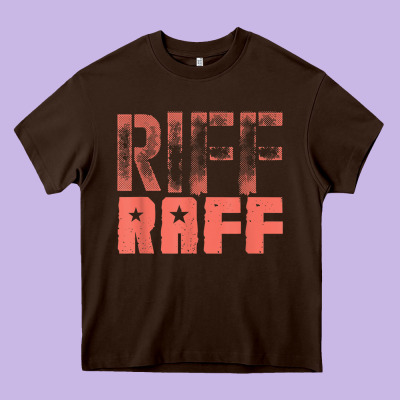 Riff Raff, Retro, Punk, Grunge. Shabby Style T Shi Heavy Core Tee Designed By Floraart