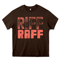Chocolate Brown riff raff, retro, punk, grunge. shabby style t shi Heavy Core Tee - FloraArt