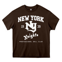 Chocolate Brown the natural ny new york knights baseball Heavy Core Tee - FloraArt