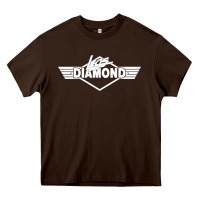 Chocolate Brown legs diamond Heavy Core Tee - FloraArt
