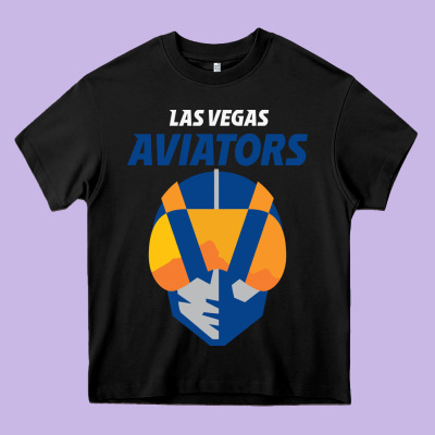 Las Vegas Aviators Heavy Core Tee Designed By Floraart