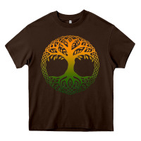 Chocolate Brown tree of life merch Heavy Core Tee - trangStudio