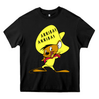 Black speedy gonzales arriba Heavy Core Tee - FloraArt