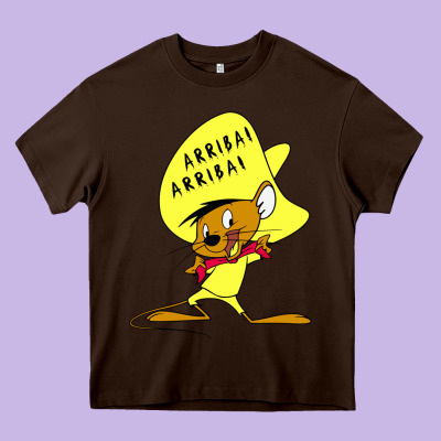 Speedy Gonzales Arriba Heavy Core Tee Designed By Floraart