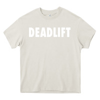 Cream deadlift Heavy Core Tee - FloraArt
