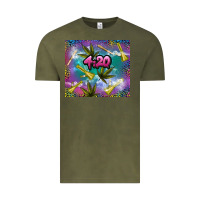 Vintage Olive 4 20 marijuana holiday Vintage Tee - TumblerDesignByShophia