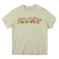 Mossy Snow White And The Seven Dwarfs Marching In Line Heavy Core Tee - FloraArt
