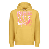 Antique Gold Together WE Fight Premium Hoodie - CowhideDigitalArt