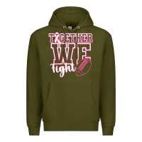 Army Green Together WE Fight Premium Hoodie - CowhideDigitalArt