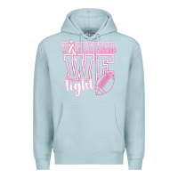 Blue Mist Together WE Fight Premium Hoodie - CowhideDigitalArt