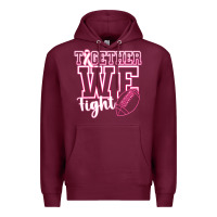 Burgundy Together WE Fight Premium Hoodie - CowhideDigitalArt