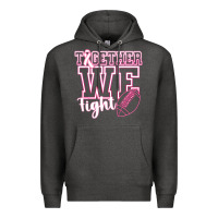 Charcoal Heather Together WE Fight Premium Hoodie - CowhideDigitalArt