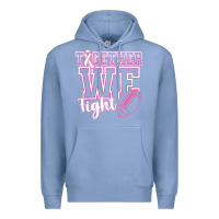 Colony Blue Together WE Fight Premium Hoodie - CowhideDigitalArt
