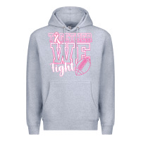 Heather Grey Together WE Fight Premium Hoodie - CowhideDigitalArt