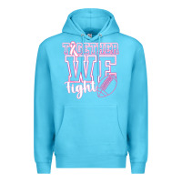 Ocean Blue Together WE Fight Premium Hoodie - CowhideDigitalArt