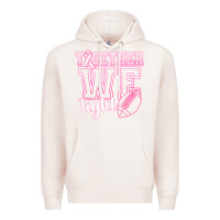 Pale Pink Together WE Fight Premium Hoodie - CowhideDigitalArt