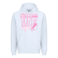 White Together WE Fight Premium Hoodie - CowhideDigitalArt