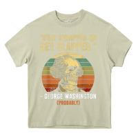 Mossy stay strapped or get clapped george washington Heavy Core Tee - FloraArt