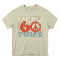 Mossy I Survived The Sixties 60s Twice Heavy Core Tee - FloraArt