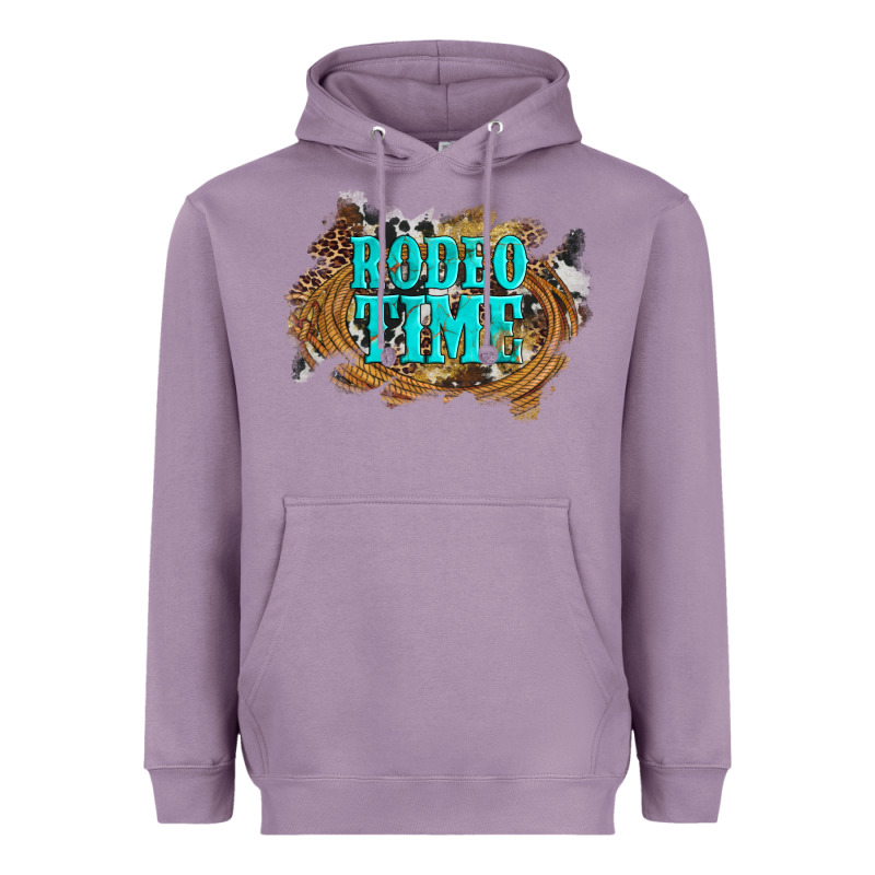Rodeo Time  With Leopard And Cowhide Heavyweight Hoodie by Artiststas | Teevron