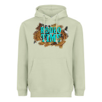 Matcha rodeo time  with leopard and cowhide Heavyweight Hoodie - Artiststas