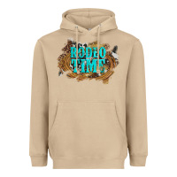 Mushroom rodeo time  with leopard and cowhide Heavyweight Hoodie - Artiststas