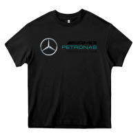 Black formula one team Heavy Core Tee - FloraArt