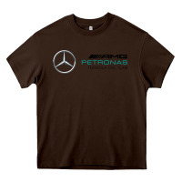 Chocolate Brown formula one team Heavy Core Tee - FloraArt