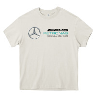 Cream formula one team Heavy Core Tee - FloraArt