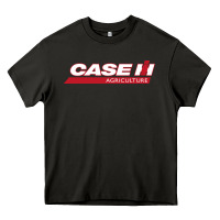Asphalt case-ih Heavy Core Tee - FloraArt