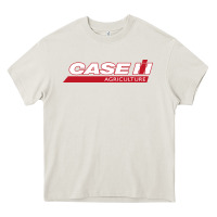 Cream case-ih Heavy Core Tee - FloraArt