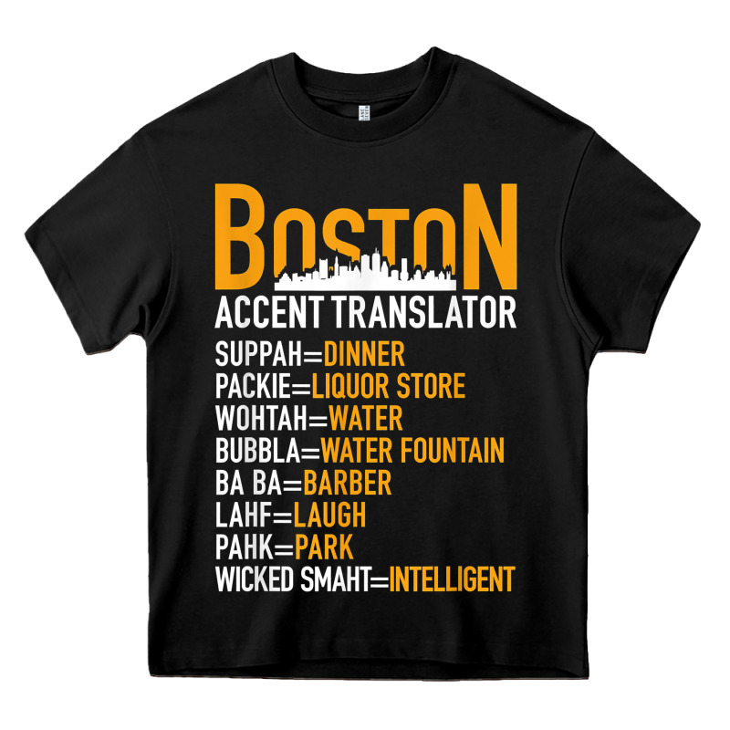 Wicked Smaht Boston Accent Translator Bostonians Gifts Shirt Heavy Core Tee by FloraArt | Teevron