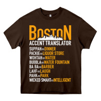 Chocolate Brown wicked smaht boston accent translator bostonians gifts shirt Heavy Core Tee - FloraArt