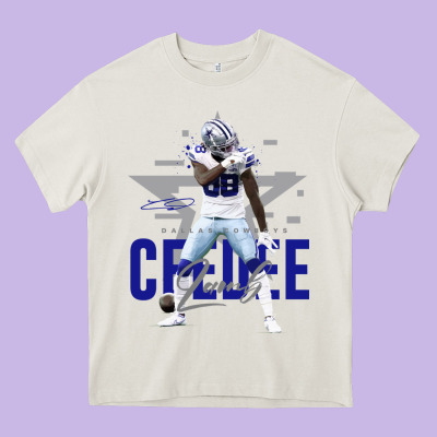 Ceedee Lamb Heavy Core Tee Designed By Floraart