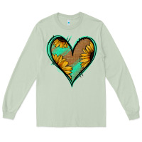 Matcha Sunflower Heart Long Sleeve Tee - Jasminsmagicworld
