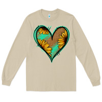 Mushroom Sunflower Heart Long Sleeve Tee - Jasminsmagicworld