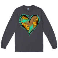 Smoke Sunflower Heart Long Sleeve Tee - Jasminsmagicworld