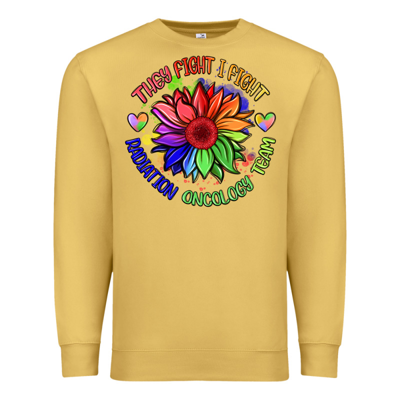 Oncology Team Sunflower Malia Premium Sweatshirt by BarkalooDesign | Teevron