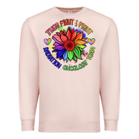 Pale Pink oncology team sunflower malia Premium Sweatshirt - BarkalooDesign