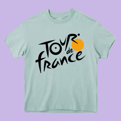 Tour De France Cycling Heavy Core Tee Designed By Artmosaic