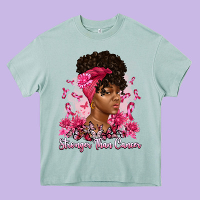 Stronger Than Cancer Heavy Core Tee Designed By Artiststas