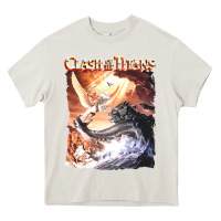Cream Clash of the Titans (Transparent) Heavy Core Tee - ArtMosaic