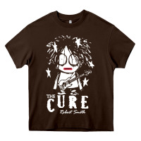 Chocolate Brown Limited Edition The-Cure-Robert-Smith Heavy Core Tee - ArtMosaic