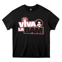Black viva la bam Heavy Core Tee - ArtMosaic