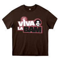Chocolate Brown viva la bam Heavy Core Tee - ArtMosaic