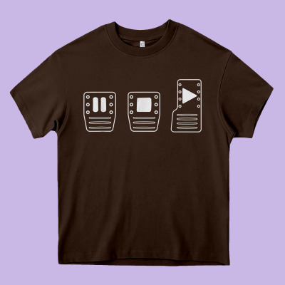 Save Manual Pedal Diagram Stick Shift Car Lover T Shirt Heavy Core Tee Designed By Artmosaic