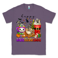 Lavender happy hallothanksmas skeleton coffee cups Classic Tee - texasbilliewilder