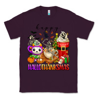Plum happy hallothanksmas skeleton coffee cups Classic Tee - texasbilliewilder