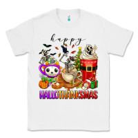 White happy hallothanksmas skeleton coffee cups Classic Tee - texasbilliewilder