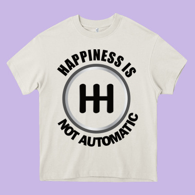 Happiness Is Not Automatic..save The Manuals.. 3 Pedals Cars Lovers Gi Heavy Core Tee Designed By Artmosaic